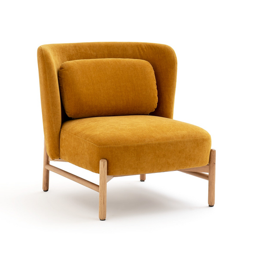 Home Fabric Sofa, Single Solid Wood Chair