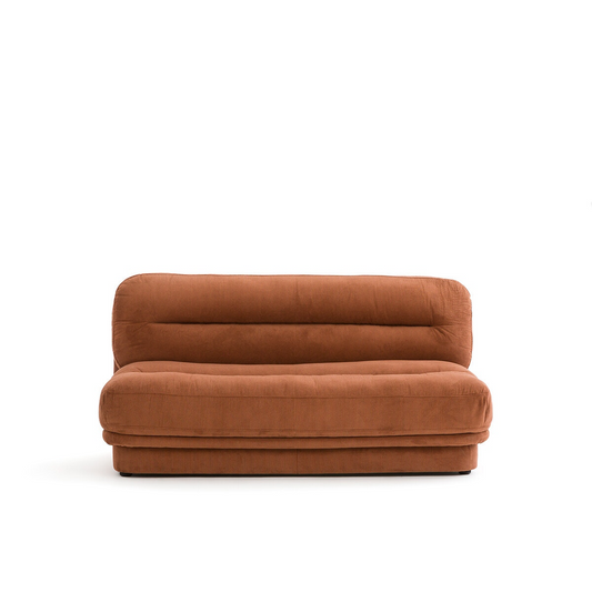 Mid-Brown Two-seater Sofa
